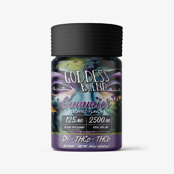 DELTA 9 BLENDED GUMMIES / GODDESS BLEND / ASSORTED 125mg / 20ct