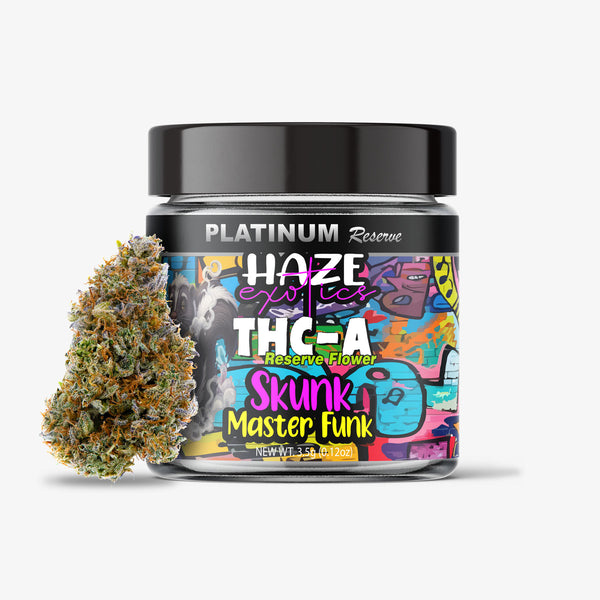 THC-A FLOWER  / SKUNK MASTER FUNK / HAZE EXOTICS PLATINUM RESERVE