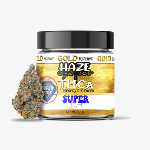 haze exotics gold reserve thc-a flower super boof 3.5g