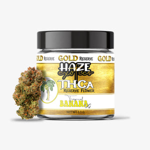 haze exotics gold reserve thc-a flower tropical og 3.5g jar