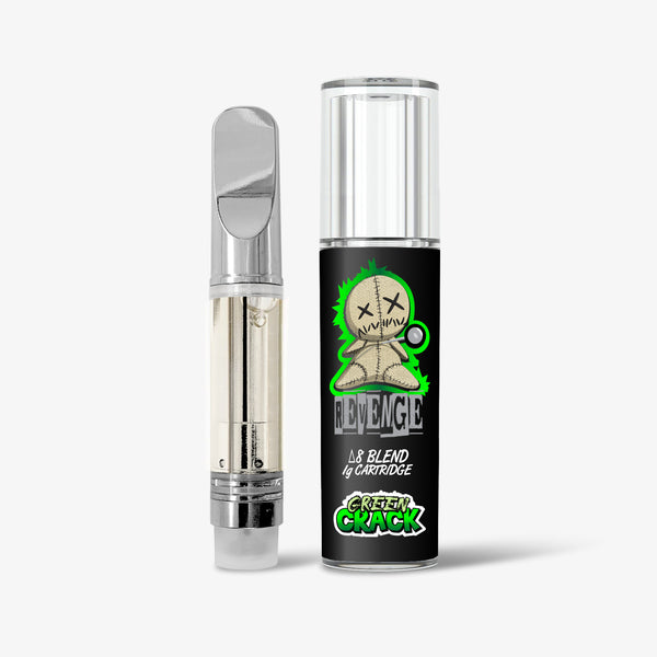 revenge delta 8 blended cartridge green crack